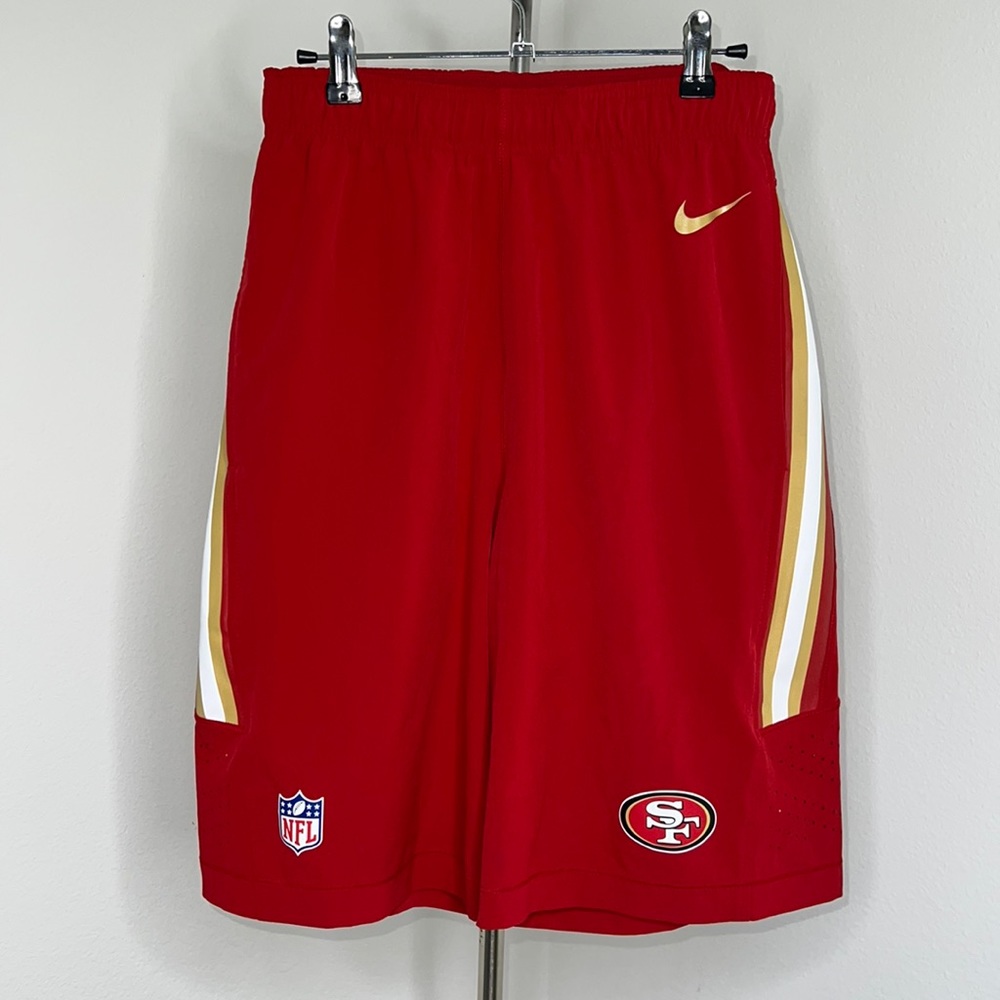 🔹 Nike NFL Infield Apparel San Francisco Forty Niners Basketball Shorts